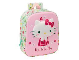 MOCHILA GUARDERIA 3D HELLO KITTY 24 SAFTA