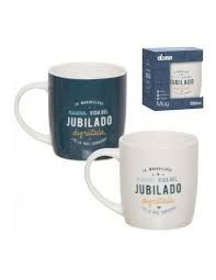 TAZA PORCELANA 350ML VIDA DEL JUBILADO ... DCASA