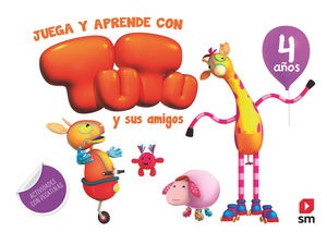 4AÑOS JUEGA Y APRENDE CON TUTU Y SUS AMIGOS +ACTIVIDADES CON PEGATINAS