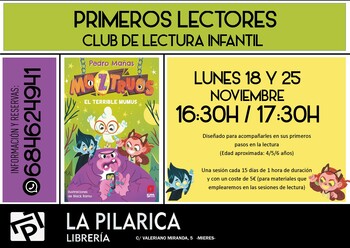 ¿Quieres unirte al Club de lectura para primeros lectores?